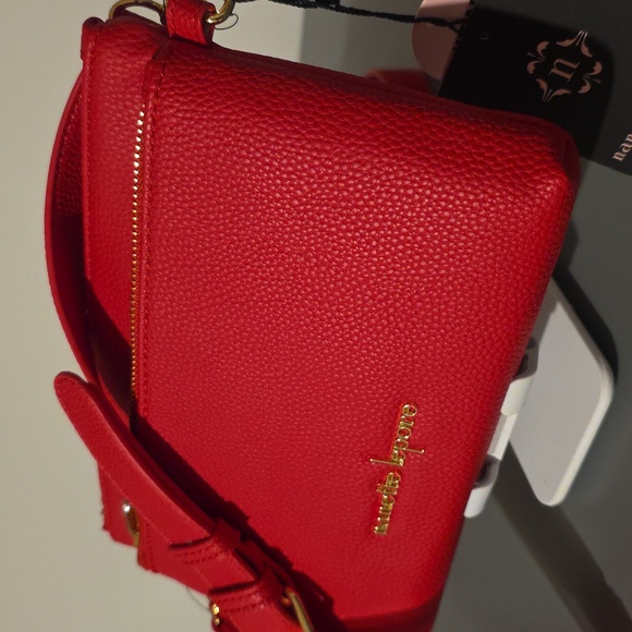 NANETTE LEPORE NWT Shellie Cherry Red Crossbody Bag - Picture 3 of 12